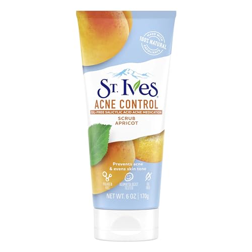 St. Ives Acne Control, Apricot Scrub 6 oz (Pack of 4)