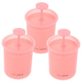 3-Piece Manual Face Wash Foamer Bottle – Pink Foam Dispenser