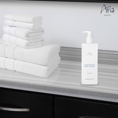 Aria Moisturizing Body Lotion - Hydrating Shea Butter - Scented with Cedarwood, Green Mandarin, Lavender - Vegas Hotel Body Lotion - 10 oz