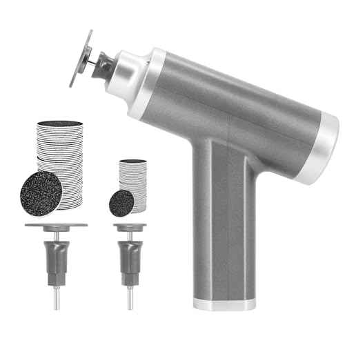 Upgraded Electric Callus Remover for Feet 4500rpm, Professional Electric Foot Callus Remover Foot Sander Pedicure File with 2 Interchangeable Heads and Replaceable Sandpaper Discs