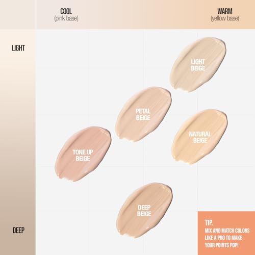 Idol Cover Concealer - Full Coverage, Lightweight, Sweat & Water Proof, Long-lasting, Lightweight, Conceales Dark Circles, Fine Lines, Redness, 0.22 Oz. (Y02 Natural Beige, 0.22 Oz.)