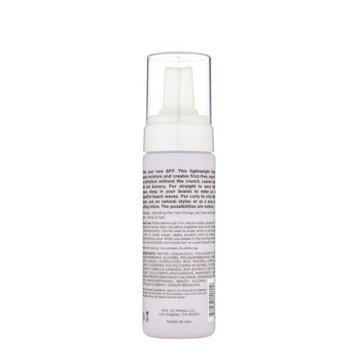 Hairitage Curl Enhancing Foam Mousse with Quinoa & Rice Protein, Frizz Control, 5 oz