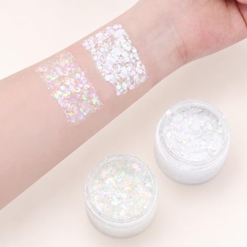 Holographic Glow in the Dark Body Glitter Gel, 1.69oz