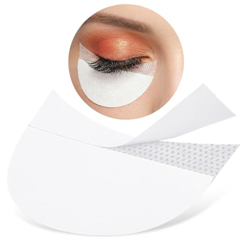 200pcs Eyeshadow Shields, Lint Free Eyeshadow Shield Gel Pad Under Patches, Eye Shadow Pads Stencils Under Eye Pads, Prevent Makeup Residue for Eyelash Extensions, Eyeliner, Lip and Tinting Makeup