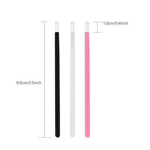 PYO Cookie Paint Brush Disposable Lip Brushes Mini Paint Brush Cookies Disposable Nail Polish Brush Paint Your Own Cookie Food Safe Paint Brushes Mini Paint Brushes Cookies (50, Clear)