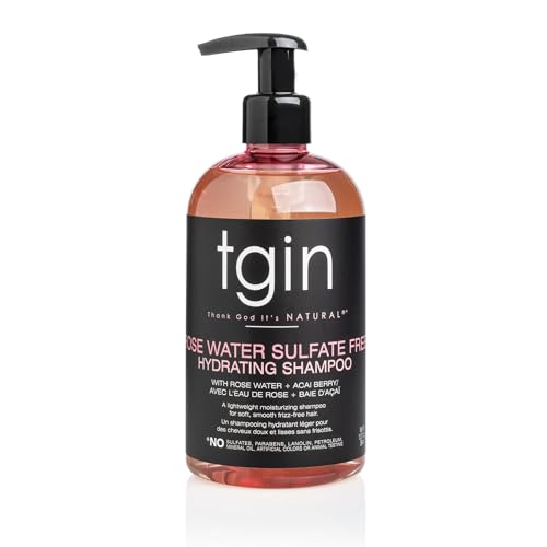 tgin Rose Water Clarifying Shampoo for Curly Hair – 13oz