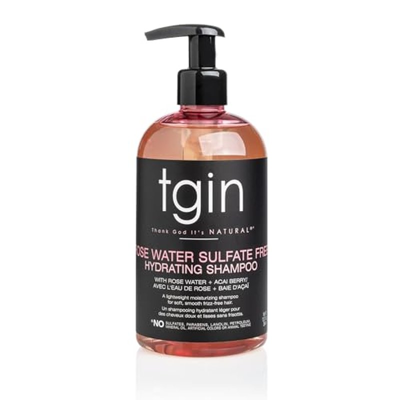 tgin Rose Water Clarifying Shampoo for Curly Hair – 13oz