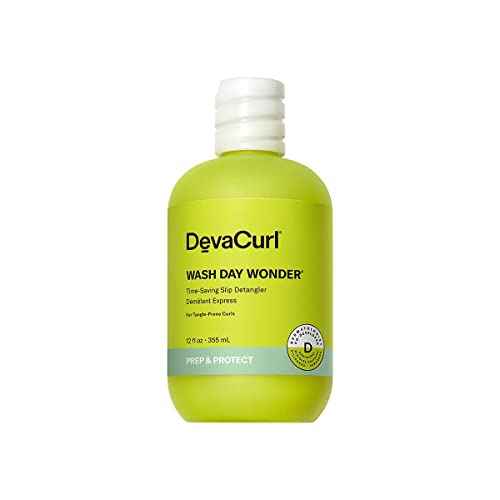 DevaCurl Wash Day Wonder Time-Saving Slip Detangler | Tangle-Release Complex | Melts Away Tangles | No Buildup Formula