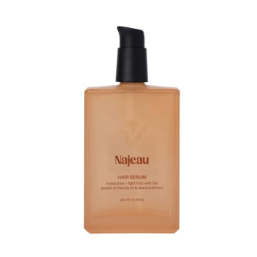 NAJEAU Hair Serum for All Hair Types with Marula & Argan Oils - Shine & Frizz Control