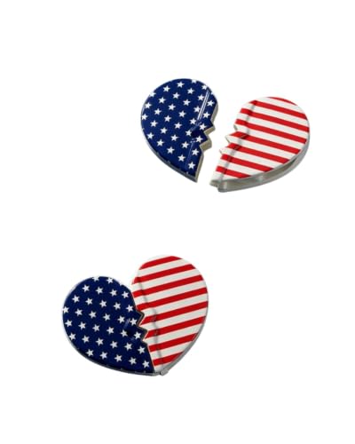 DAFNI KLIX Magnetic Hair Clips – Heart Design, 1 Pair