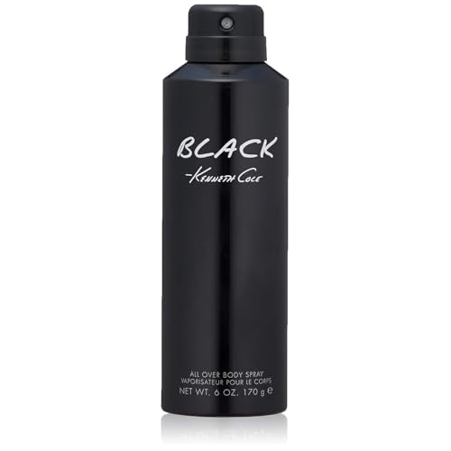 Kenneth Cole Black Body Spray for Men, 6 oz