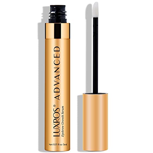 Plant-Based Lash & Brow Growth Serum Bundle: Eyelash Growth Serum 5ML + LUXROS Advanced Eyebrow Growth Serum 5ML - Thick, Strong Lashes & Brows - No Parabens - Made in USA