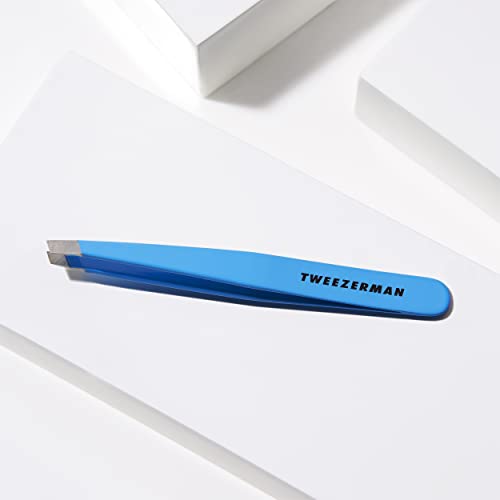 Tweezerman Slant Tweezer -Blue Jewel Model No. 1230-B09R, multi