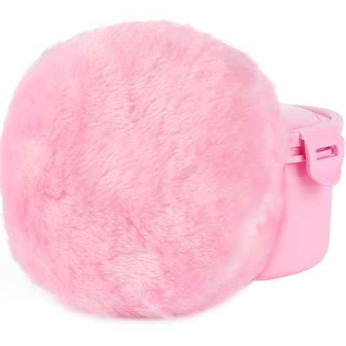 WSYUB Extra-Large Body Powder Puff - 6 Inch Ultra Soft Fluffy Velour Powder Puff, Pink