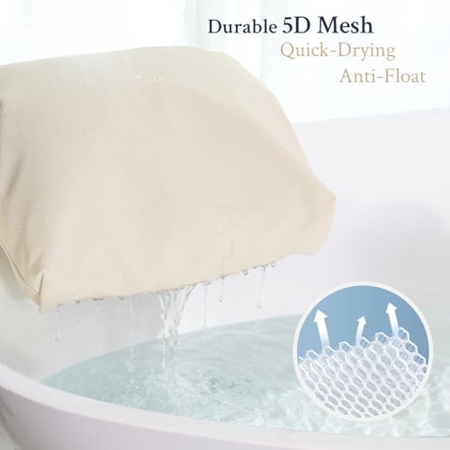 Luxury Bathtub Pillow with Neck & Back Support