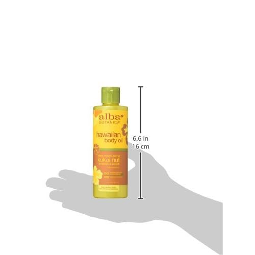 Alba Botanica Massage Oil Kukui Nut Net WT 8.5 oz