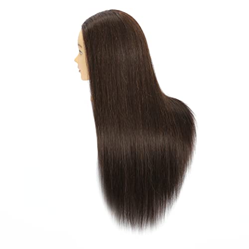 30 Inch Mannequin Head 80% Human Hair Styling Training