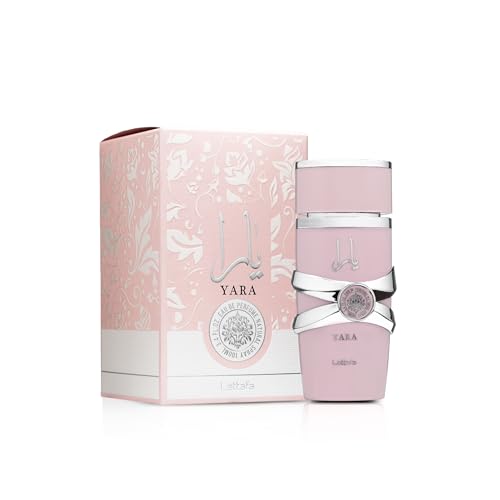 Lattafa Yara Eau de Parfum - Vanilla Gourmand Fragrance for Women, 3.4 oz