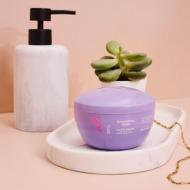 Alfaparf Milano Semi Di Lino Smooth Hair Mask - Frizz Control & Hydration