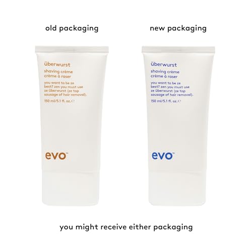 EVO Uberwurst Moisturizing, Sensitive Shaving Cream for All Skin Types - Reduces Razor Burn, Softens & Protects - 5.1 fl oz