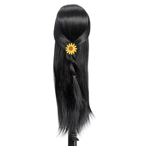 26-28" Synthetic Hair Training Head Mannequin with Clamp