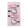 The Cr?me Shop X Hello Kitty Hair Clips - Crease-Free, Comfortable, Teeth-Free Design, Prevents Hair Damage, Cruelty-Free, Vegan, Limited Edition (Pack of 4)