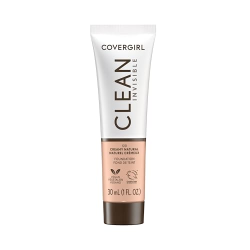 COVERGIRL Clean Invisible Foundation, Dewy Finish, All Skin Types