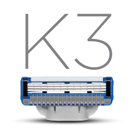 King of Shaves K3 Three Blade Cartridges, Pack of 12