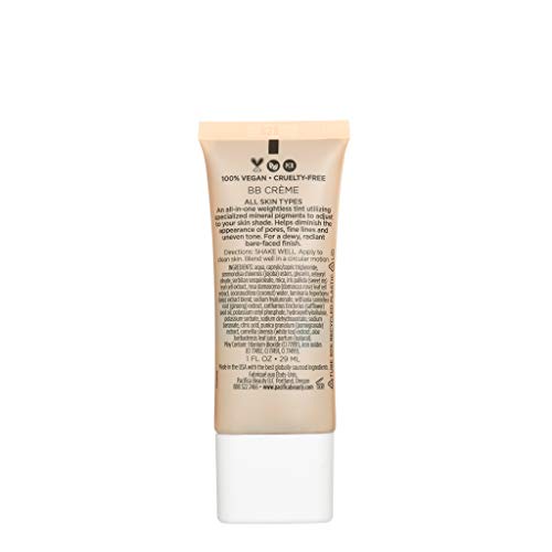 Pacifica Alight Multi-Mineral BB Cream Medium ? Hydrating Tinted Moisturizer & Primer, Sheer Natural Foundation Coverage, Vegan & Cruelty-Free, 1 fl oz