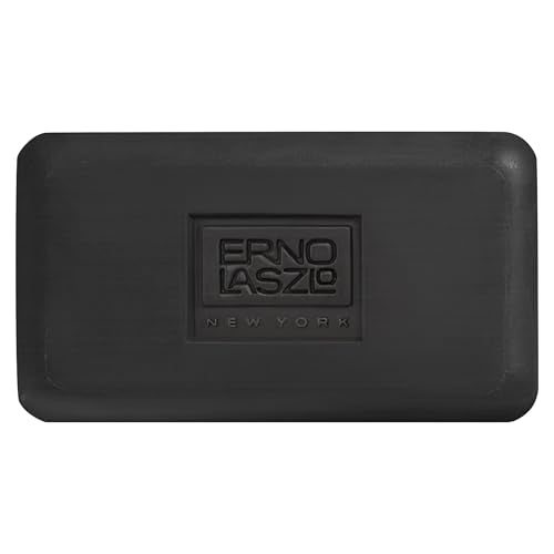 Erno Laszlo Sea Mud Deep Cleansing Face Wash Bar, Detox Charcoal Soap Bar with Dead Sea Mud, Removes Excess Oil, Unclogs Pores, Gently Exfoliates & Purifies Skin, For Oily, Blemish-Prone Skin, 3.4 oz