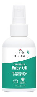 Earth Mama Calendula Baby Oil - Organic Massage Oil for Newborns
