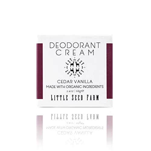 Little Seed Farm Cedar Vanilla Natural Deodorant Cream - 2.4 oz, Aluminum & Baking Soda Free