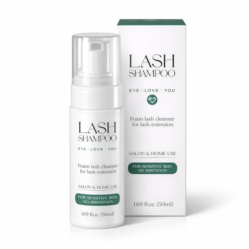 Foam Lash Cleanser for Extensions 50ml Gentle Oil-Free Hypoallergenic Makeup Remover