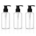 3 Pack 5oz (150ml) Clear Lotion Dispenser Bottles with Locking Pump – Jansburg