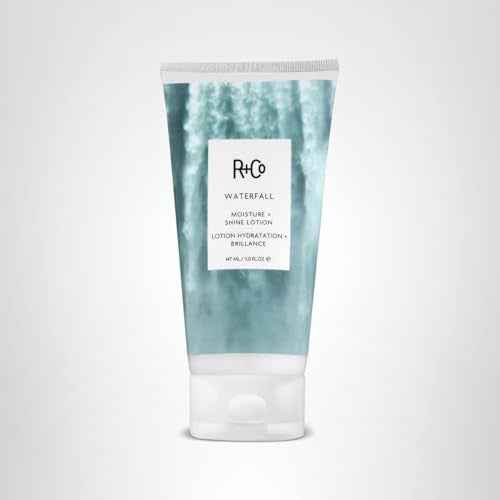 R+Co Waterfall Moisture and Shine Lotion | Lightweight Hair Hydration + Softness | Vegan + Cruelty-Free | 5 Fl Oz