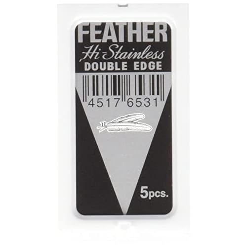 Jatai Feather Stainless Steel Double-Edge Blades - 5 ct