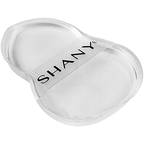 SHANY Stay Jelly Silicone Sponge - Clear & Non-Absorbent Makeup Blending Sponge for Flawless Application with Foundation - HOURGLASS (Pack of 2)