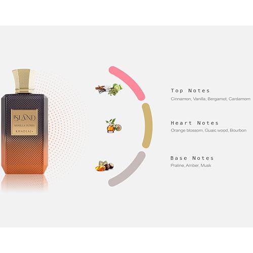 Khadlaj Island Vanilla Dunes Unisex Extrait De Parfum Spray 3.4oz – Enchanting Fragrance