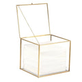 Glass Disposable Face Towel Holder with Lid | Bathroom Storage