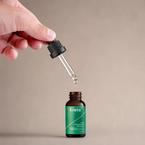 Krete Hair Thickening Formula ? Supports Thicker-Looking Hair for Men ? 1 fl oz