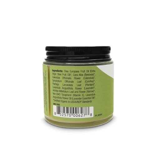 All Good Goop Organic Skin Care Recovery Balm - All Purpose Ointment w/Calendula, Lavender, Beeswax - Chafing Cream, Dry Skin Salve, Cracking Lip Moisturizer - Soothes, Hydrates & Calms - 4oz, 2-pack