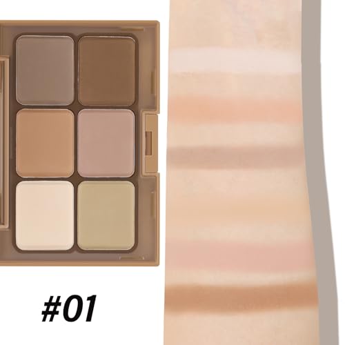 Boobeen 6-Color Nude Eyeshadow Palette - Matte & Shimmer