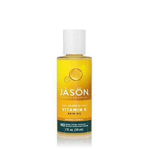 JASON Vitamin E Skin Oils Bundle, 45,000 IU 2 Oz and 5,000 IU 4 Oz