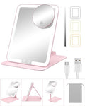 Gospire 10X Magnifying Travel Makeup Mirror with Lights