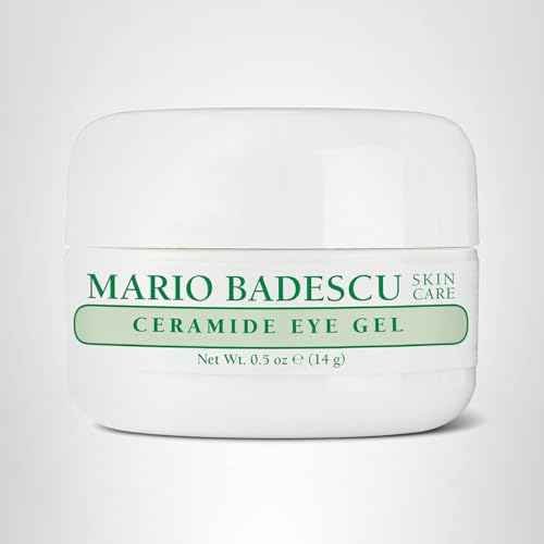 Mario Badescu Ceramide Eye Gel for All Skin Types | Oil Free Eye Gel that Tightens and Smoothes | Formulated with Ceramides & Glycerin, 0.5 Ounce