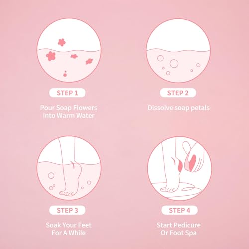 BPrettier Rose Scented Pedicure Soap Flowers Foot Soak Petals - 100g