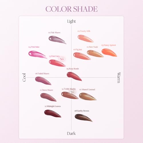 Heart Percent One Way Glowy Tint Lip Stain #14 Teddy Mocha