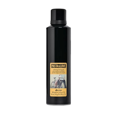 Davines Pasta & Love Softening Shaving Gel, Rich Lathering Shave Gel - Softens Hair for Close, Comfortable Shave - Protects Skin from Razor Burn & Tightness, 6.76 Fl Oz