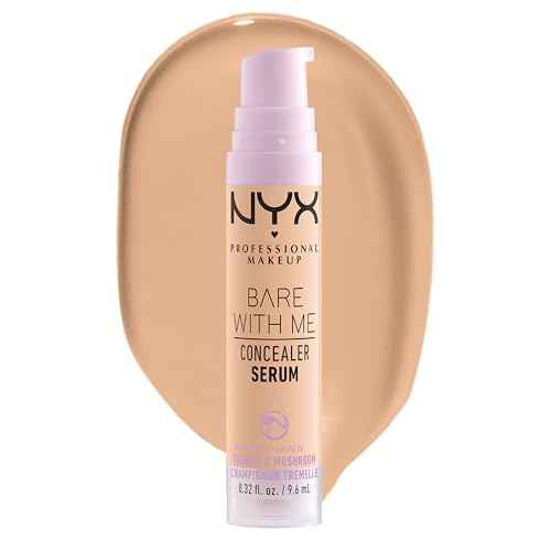 NYX PROFESSIONAL MAKEUP Bare With Me Concealer Serum, Concealer Makeup For Up To 24Hr Hydration - Beige