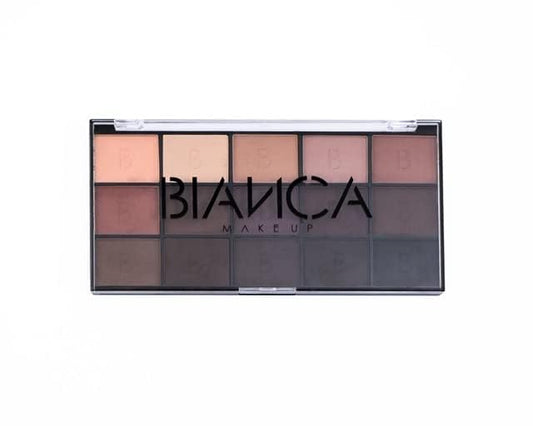 BIANCA MAKEUP 15 Colors Eyeshadow Palette | Versatile Range for Unlimited Eye Looks. (Nude)